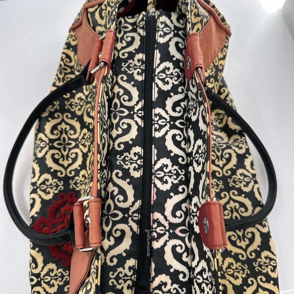 Petunia Pickle‎ Bottom Wistful Weekender Diaper Bag Fez Tote Embroidered Read